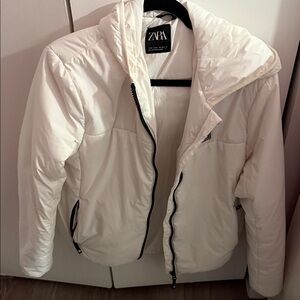 Zara Ivory Quilted Jacket